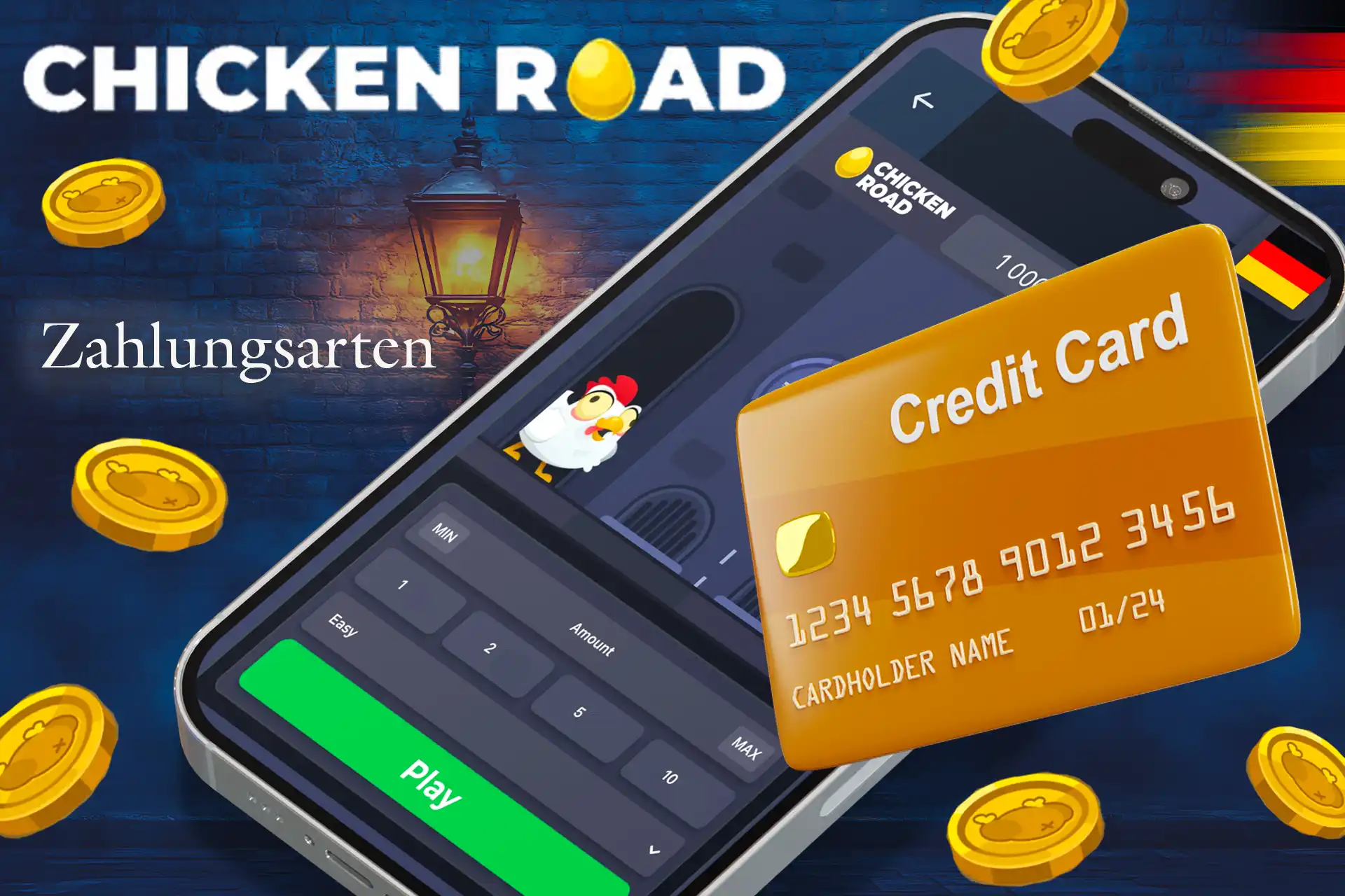 Wenn Sie Chicken Road um echtes Geld spielen, haben Sie mehrere Möglichkeiten, Ihr Konto aufzuladen.